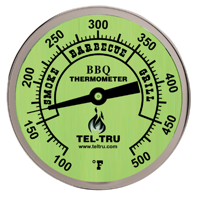 3 inch dial Adjustable BBQ Thermometer (2.5 stem) 1/2 NPT