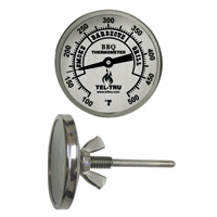 BBQ Grill & Smoker Thermometer 2 Dial 2.5 Stem 100-750 RWB BQ225